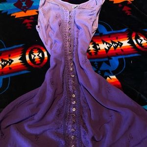 Ombré purple hippie dress